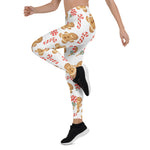 Scotstee Shop - Christmas Cute Gingerbread Man Candy Cane Pattern Gift Xmas Women's Leggings
