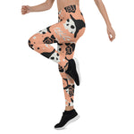 Scotstee Shop - Halloween Spooky Skull Gothic Pattern Cute Halloween Women's Leggings