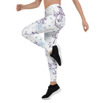 Scotstee Shop - Christmas Elements Winter Snowman Sketch Holiday Xmas Gift Women's Leggings