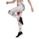 Scotstee Shop - Christmas Flowers Leaves Boho Pattern Gift Xmas Women's Leggings