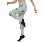 Scotstee Shop - Christmas Holly and Berries Candy Xmas Gift Women's Leggings