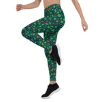 Scotstee Shop - Christmas Holly Green Pattern 1 Gift Xmas Women's Leggings