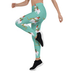 Scotstee Shop - Christmas Llama Teal Gift Xmas Women's Leggings