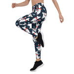 Scotstee Shop - Christmas Llamas Seamless Pattern Gift Xmas Women's Leggings
