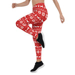 Scotstee Shop - Irish Setter Silhouettes Dogs Christmas Red Xmas Halloween Women's Leggings