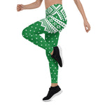 Scotstee Shop - Mariusgenser Sweater Pattern Green Halloween Women's Leggings