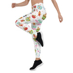 Scotstee Shop - Merry Christmas Pattern Cookie with Hot Cocoa Christmas Gift Halloween Women's Leggings