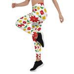 Scotstee Shop - Christmas Poinsettias Ugly Sweater Women Christmas Leggings