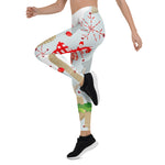 Scotstee Shop - Christmas Reindeer Seamless Pattern Winter Holiday Vintage Women Christmas Leggings