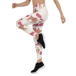 Scotstee Shop - Christmas Reindeer with Christmas Hat Gift Xmas Women Christmas Leggings