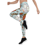 Scotstee Shop - Christmas Seamless Pattern with Cartoon Hamster Women Christmas Leggings