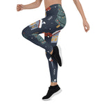 Scotstee Shop - Christmas Seamless Pattern with Christmas Tree Car Women Christmas Leggings