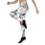 Scotstee Shop - Christmas Snowflakes Mistletoe Hearts with Holly and Berries Xmas Gift Women Christmas Leggings