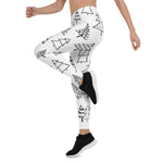 Scotstee Shop - Christmas Trees Black and White Pattern Women Christmas Leggings