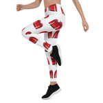 Scotstee Shop - Christmas Ugly Sweater Red White Fun Pattern Women Christmas Leggings