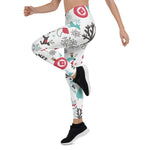 Scotstee Shop - Christmas Unisex Santa Claus Snowflake Moose Christmas Trees Women Christmas Leggings