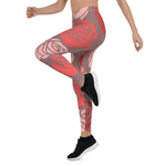 Mother's Day Gift, Mother's Day Leggings Bed of Roses Flower Women's Leggings