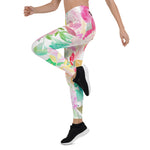 Mother's Day Gift, Mother's Day Leggings Classy Watercolor Rose Floral Women's Leggings