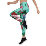 Mother's Day Gift, Mother's Day Leggings Colorful Roses & Flowers Garden Women's Leggings