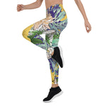 Mother's Day Gift, Mother's Day Leggings Floral Girly Rose Flower Women's Leggings