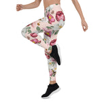 Mother's Day Gift, Mother's Day Leggings Floral Pattern Flower with Butterfly Women's Leggings