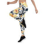 Mother's Day Gift, Mother's Day Leggings Floral seamless pattern with Roses Flower Women's Leggings