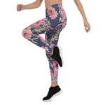 Mother's Day Gift, Mother's Day Leggings Floral Watercolor Botanicals Flower Women's Leggings