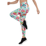 Mother's Day Gift, Mother's Day Leggings Flowers Pattern Women's Leggings