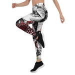 Mother's Day Gift, Mother's Day Leggings Victorian Rose Floral Women's Leggings