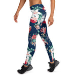 Mother's Day Gift, Mother's Day Leggings Vintage Floral Rose and small Flowers Women's Leggings