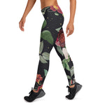 Mother's Day Gift, Mother's Day Leggings Vintage Floral Rose Gadern Flower Women's Leggings