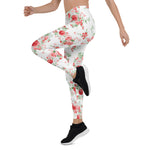 Mother's Day Gift, Mother's Day Leggings Vintage Roses Summer Garden Women's Leggings