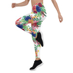 Mother's Day Gift, Mother's Day Leggings watercolor boho chic Flowers Women's Leggings
