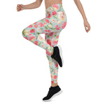 Mother's Day Gift, Mother's Day Leggings Watercolor spring flower Women's Leggings