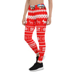 Scotstee Shop - Funny Christmas Leggings Biden Harris Blue Hat Holiday, Gift Women's Christmas Leggings