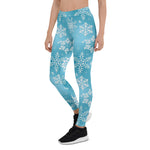 Scotstee Shop - Blue snowflake pattern Holiday Women's Christmas leggings