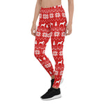 Scotstee Shop - Boxer Dog Silhouettes Christmas Holiday Pattern Women's Leggings