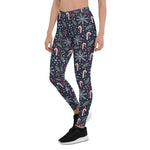 Scotstee Shop - Candy Cane Snowflake Navy Gift Christmas Women's Leggings
