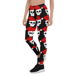 Scotstee Shop - Christmas Be Merry Funny Skull Santa Goth Pattern Xmas Women's Leggings