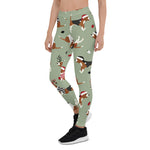 Scotstee Shop - Christmas Beagles Green Dog Lover Gift Christmas Women's Leggings