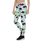 Scotstee Shop - Christmas Border Collie Blue Gifts Xmas Women's Leggings