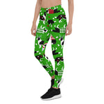 Scotstee Shop - Christmas Border Collie Green Gift Xmas Women's Leggings