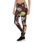 Scotstee Shop - Christmas Cats in Space Galaxy Stars Funny Holiday Christmas Women's Leggings