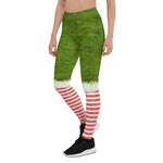 Scotstee Shop - Christmas Chic Elf Costume Green Holiday Fun Xmas Women's Leggings