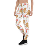 Scotstee Shop - Christmas Cute Gingerbread Man Candy Cane Pattern Gift Xmas Women's Leggings