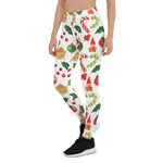 Scotstee Shop - Christmas Gnome Candy Cane Holly Pattern Xmas Women's Leggings