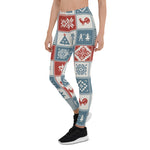 Scotstee Shop - Christmas Pattern in Patchwork style. Traditional Xmas Gift Women's Leggings