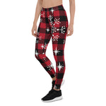 Scotstee Shop - Christmas Plaid and Snowflakes Gift Xmas Women's Leggings