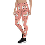 Scotstee Shop - Llamas diversity Xmas Pink Pattern Halloween Women's Leggings