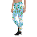 Scotstee Shop - Llamas Large Christmas Baby Blue Halloween Women's Leggings